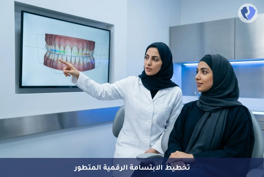 ابتسامة مثالية بتصميم رقمي متطور - برنامج تصميم الابتسامة الرقمي (DSD)