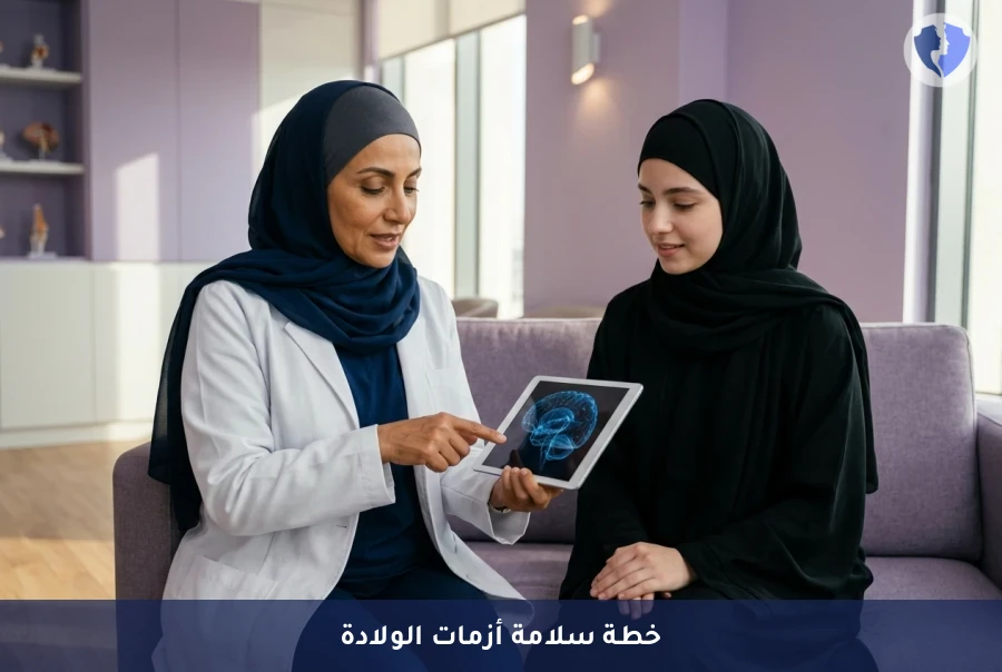 دعم نفسي آمن بعد الولادة - برنامج خطة التدخل في الأزمات النفسية المنزلية
