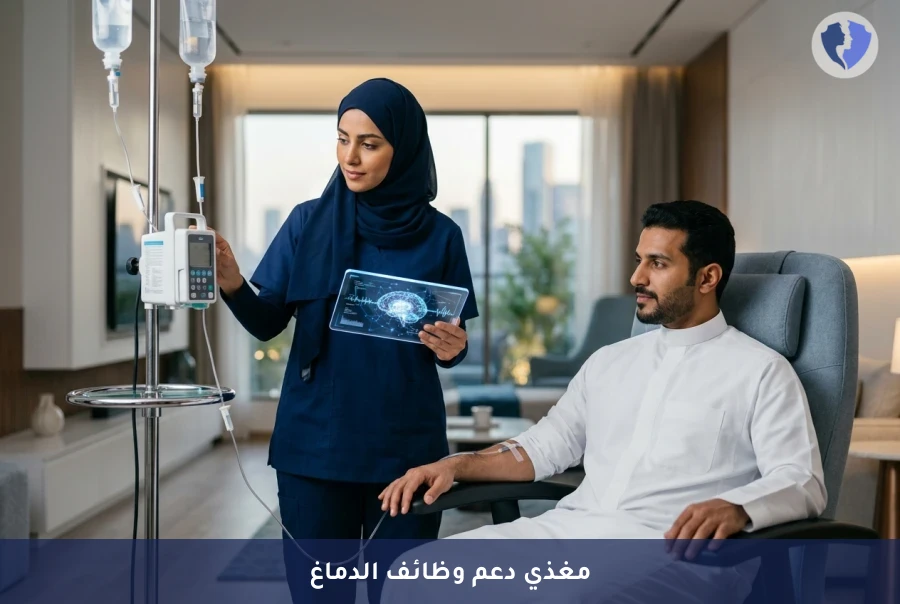 عزز تركيزك وقدراتك الذهنية - برنامج محلول الأحماض الأمينية لدعم الدماغ (IV Drip)