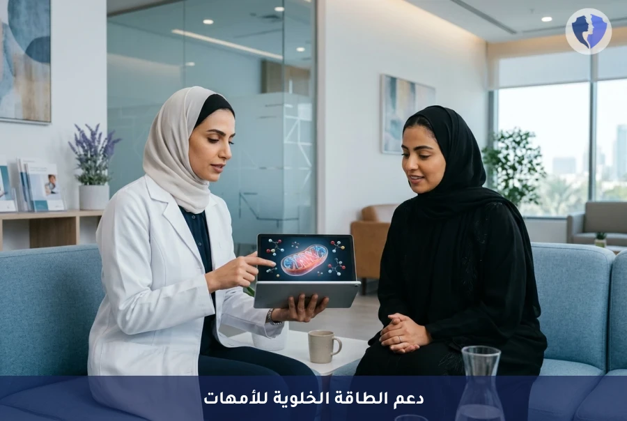 استعيدي طاقتك وحيويتك بعد الولادة - برنامج مكملات دعم الطاقة الخلوية (Mitochondrial Support)