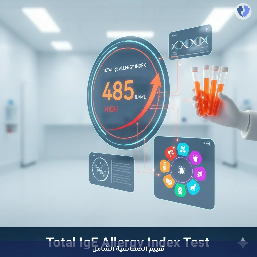 فحص مستوى الحساسية العام - تحليل الأجسام المضادة للحساسية الكلية (Total IgE)