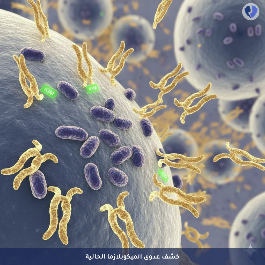 تشخيص التهاب الميكوبلازما الرئوي الحاد - تحليل الأجسام المضادة للميكوبلازما الرئوية (Mycoplasma Pneumoniae IgM