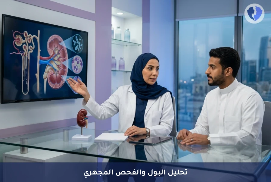 اطمئني على صحتك البولية اليوم - تحليل البول الروتيني والفحص المجهري