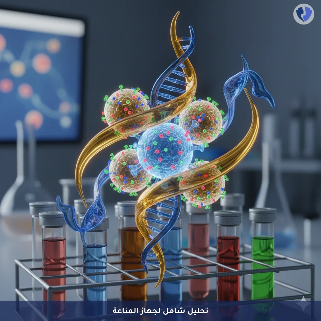 فحص كفاءة الجهاز المناعي - تحليل الخلايا الليمفاوية (CD3-CD4-CD8)