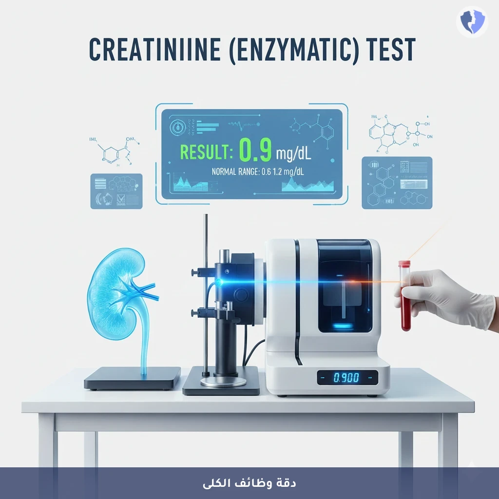 فحص كفاءة وظائف الكلى - تحليل الكرياتينين الإنزيمي (Creatinine)