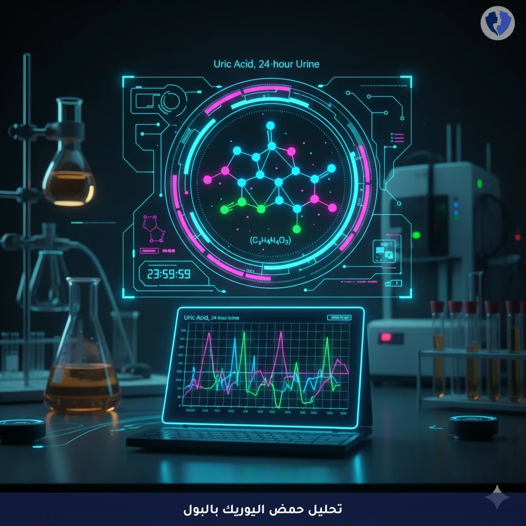 فحص حمض اليوريك في البول - تحليل حمض اليوريك في البول خلال 24 ساعة (Uric Acid 24-Hour Urine)