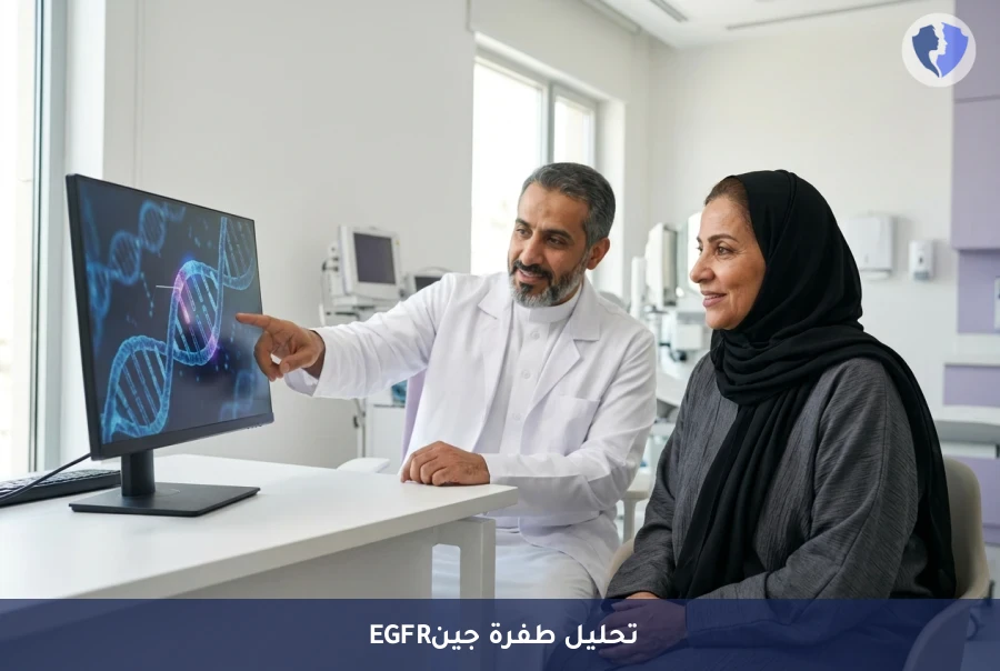 دليلك للعلاج الموجه لسرطان الرئة - تحليل طفرة جين مستقبل عامل نمو البشرة (EGFR)