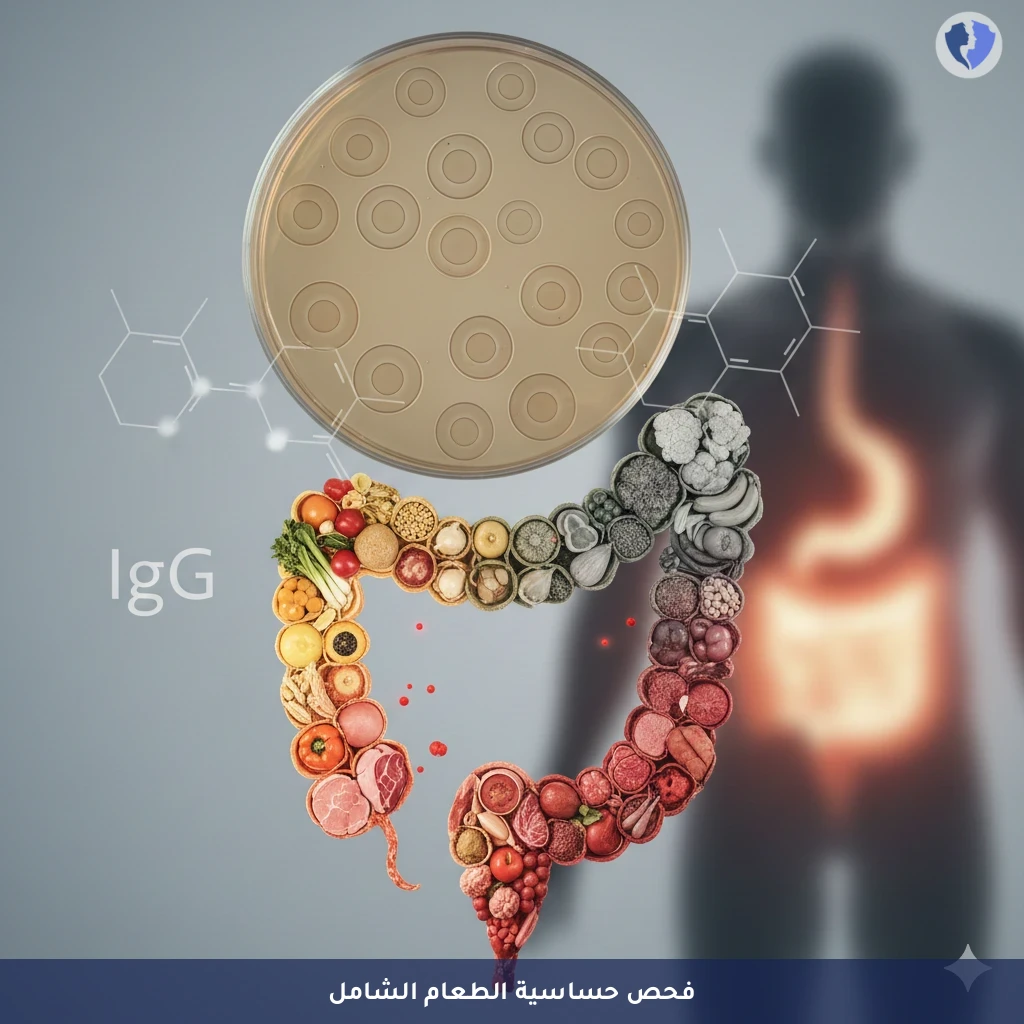 اكتشف الأطعمة المسببة للمتاعب - تحليل عدم تحمل الطعام - 240 نوع (Food IgG)