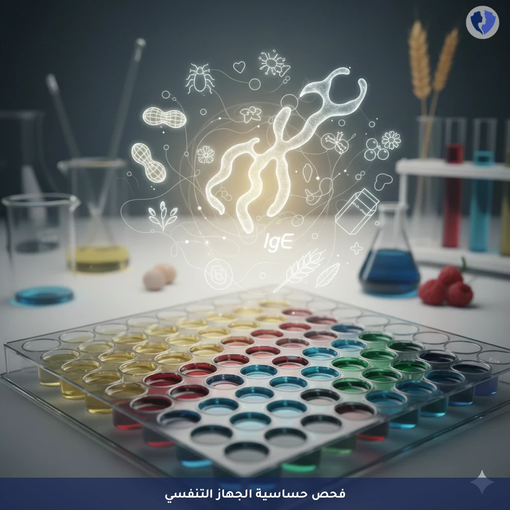 حدد مسببات الحساسية التنفسية - تحليل مسببات حساسية الاستنشاق (IgE) - 35 نوعاً