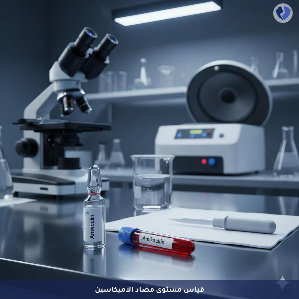 مراقبة مستوى مضاد الأميكاسين - تحليل مستوى الأميكاسين في الدم (Amikacin)