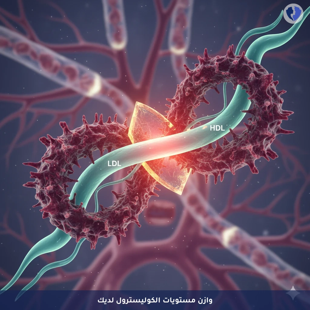 مؤشر توازن الكوليسترول - تحليل نسبة الكوليسترول الضار إلى النافع (LDL/HDL Ratio)