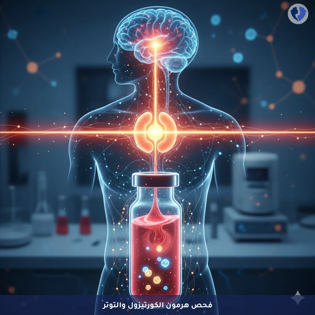 فحص هرمون الكورتيزول (الإجهاد) - تحليل هرمون الكورتيزول الكلي (Cortisol)