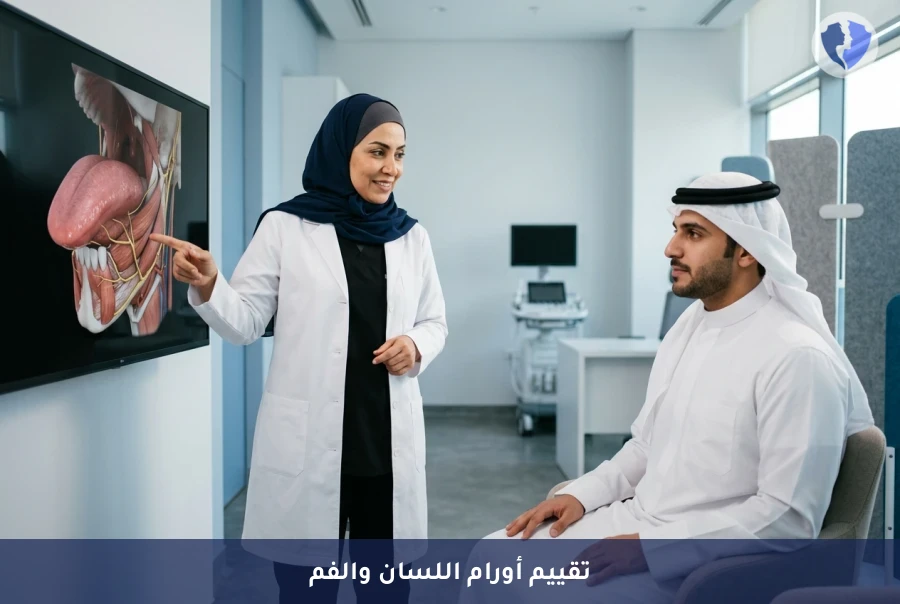 دقة تشخيص أورام اللسان والفم - تصوير الرنين المغناطيسي للسان وقاع الفم (MRI Tongue)