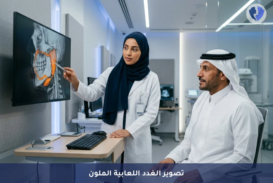 كشف انسدادات الغدد اللعابية بدقة - تصوير الغدد اللعابية بالأشعة الملونة (Sialography)