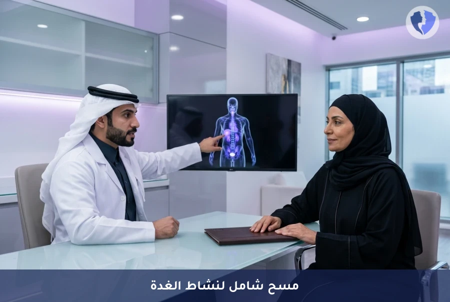 دقة المتابعة بعد استئصال الغدة - تصوير المسح الذري للجسم باليود المشع (I-131)