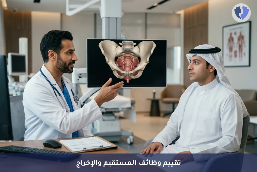 فحص كفاءة عملية الإخراج - تصوير عملية الإخراج بالأشعة (Defecography)