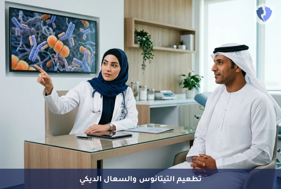درع الحماية الثلاثي ضد العدوى - تطعيم لقاح التيتانوس والدفتريا والسعال الديكي (Tdap)