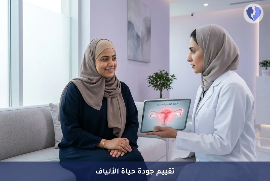 حسني جودة حياتك مع ألياف الرحم - تقييم جودة الحياة لمرضى ألياف الرحم (UFS-QOL)