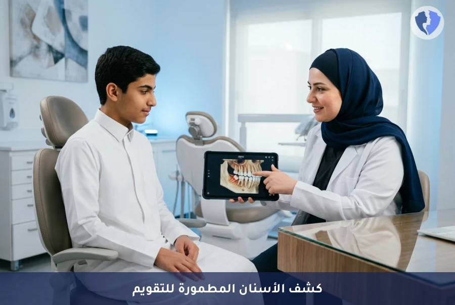 ابتسامة مكتملة عبر كشف الأسنان المطمورة - جراحة الكشف عن الأسنان المطمورة للتقويم