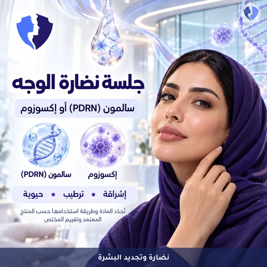 بشرة شابة ونضارة فورية | جلسة إبر النضارة (PDRN/Exosomes)
