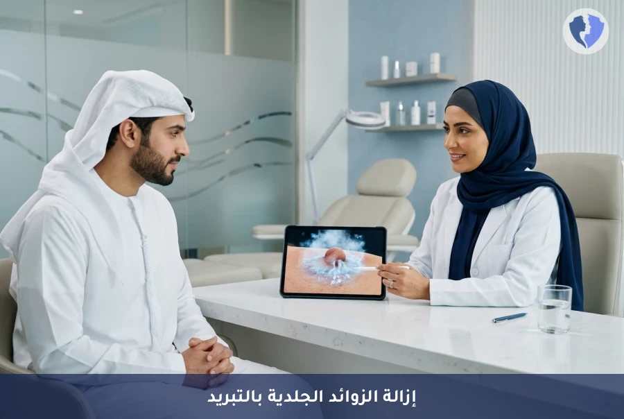 تخلص من الزوائد الجلدية بأمان - جلسة العلاج بالتبريد (Cryotherapy) للثآليل والزوائد الجلدية
