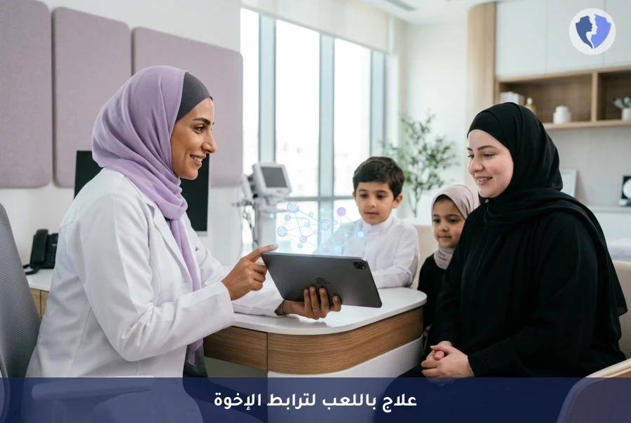 توازن العائلة وراحة الأم - جلسة العلاج باللعب لتعزيز علاقة الأخوة وتخفيف ضغوط الأم