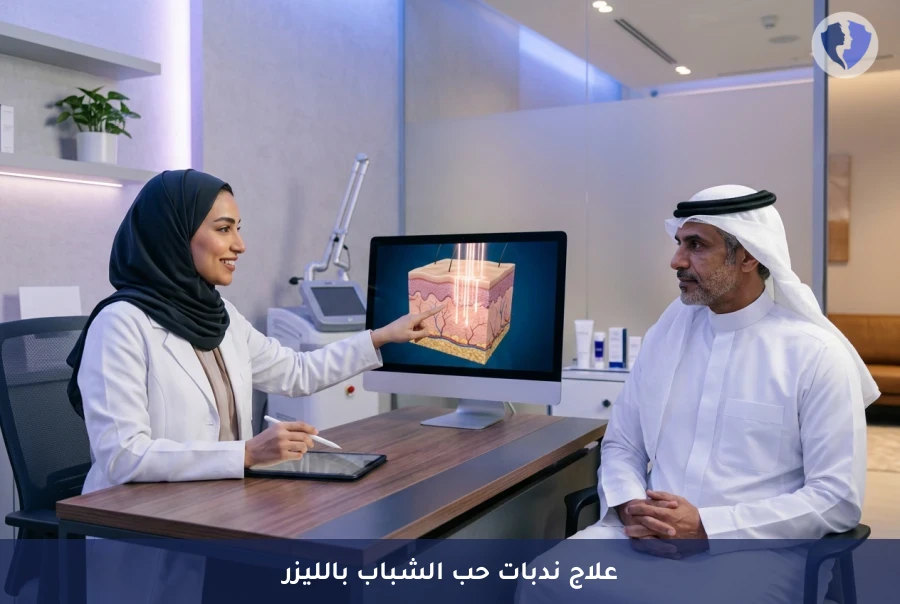 بشرة ناعمة وخالية من الندبات - جلسة الليزر الكربوني الجزئي (Fractional CO2 Laser) لندبات حب الشباب
