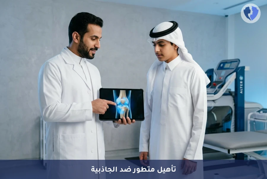 استعد حركتك بحرية وأمان - جلسة المشي على جهاز مضاد للجاذبية (AlterG)