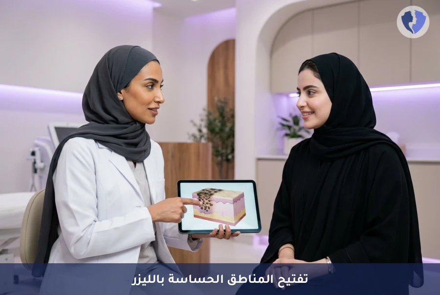 استعيدي ثقتك وإشراقتك مع جلسات توريد المناطق الحميمة بالليزر - جلسة تفتيح المناطق الحميمة بليزر الفراكشونال أو