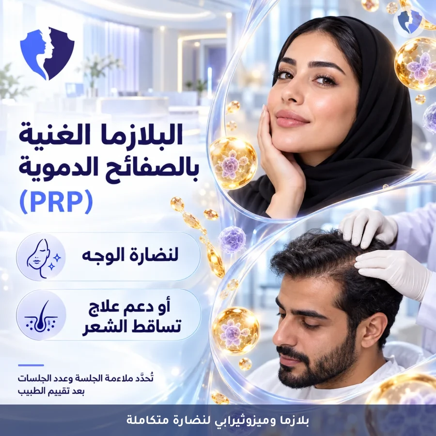 نضارة فائقة وكثافة لشعرك | جلسة حقن البلازما الغنية بالصفائح (PRP) مع الميزوثيرابي