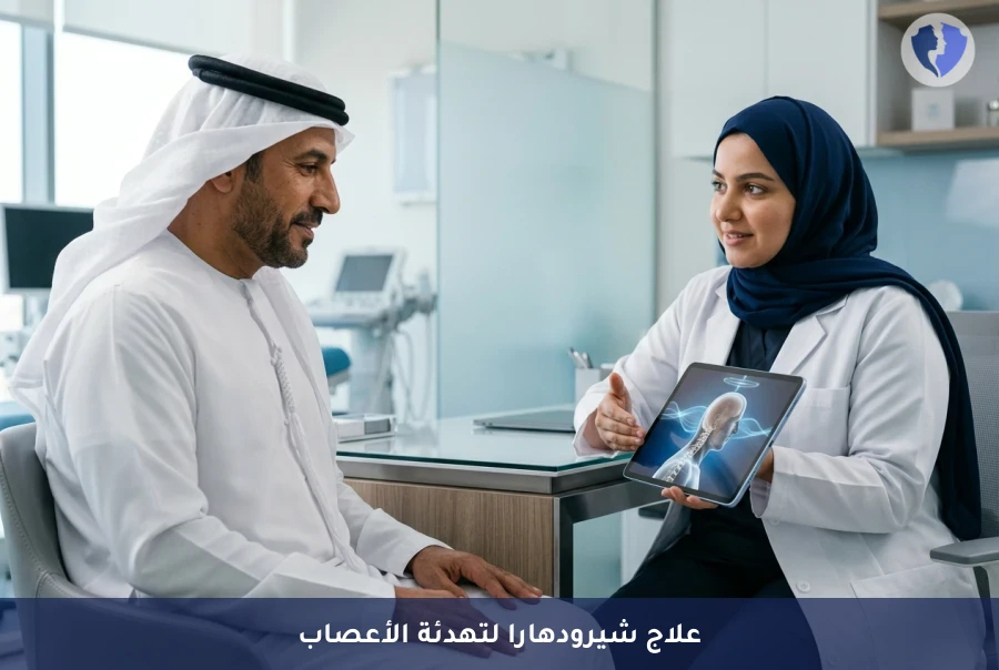 استعد هدوءك مع جلسة شيرودهارا - جلسة علاج شيرودهارا الأيورفيدي