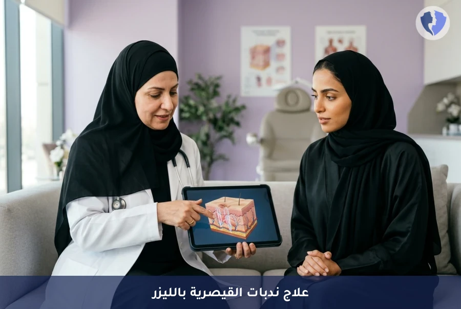 استعيدي جمال بشرتك بعد القيصرية - جلسة ليزر لعلاج ندبات الولادة القيصرية