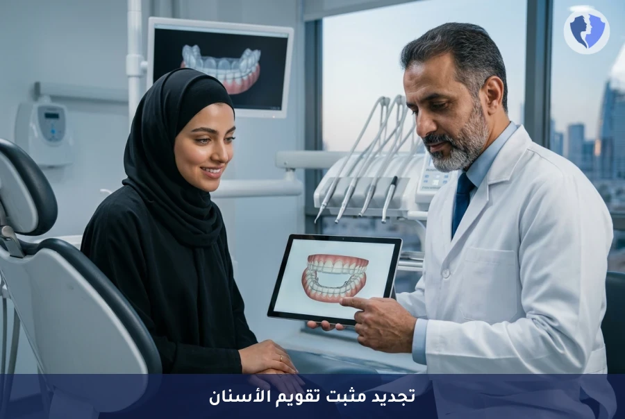 ابتسامتك مستقرة ومثالية دائماً - خدمة استبدال وتجديد مثبتات التقويم