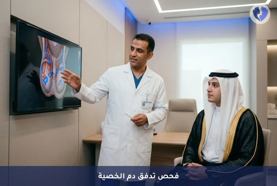 اطمئن على صحة الخصيتين - سونار الصفن والخصيتين مع الدوبلر الملون