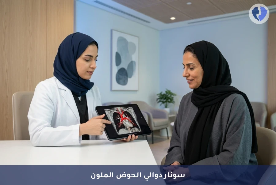 تخلصي من آلام الحوض المزمنة - سونار دوالي الحوض بالدوبلر الملون