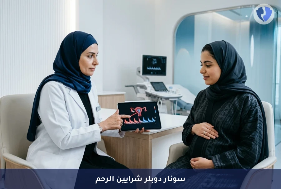اطمئني على صحة جنينك مع سونار دوبلر شرايين الرحم - سونار دوبلر ملون لشرايين الرحم (Uterine Artery Doppler)