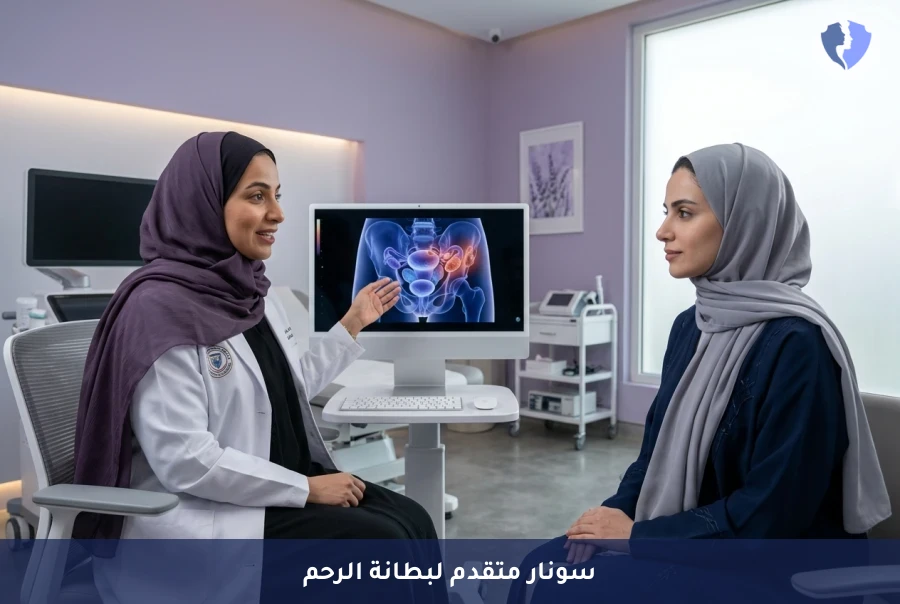 كشف دقيق لبطانة الرحم المهاجرة - سونار فحص بطانة الرحم المهاجرة المتقدم