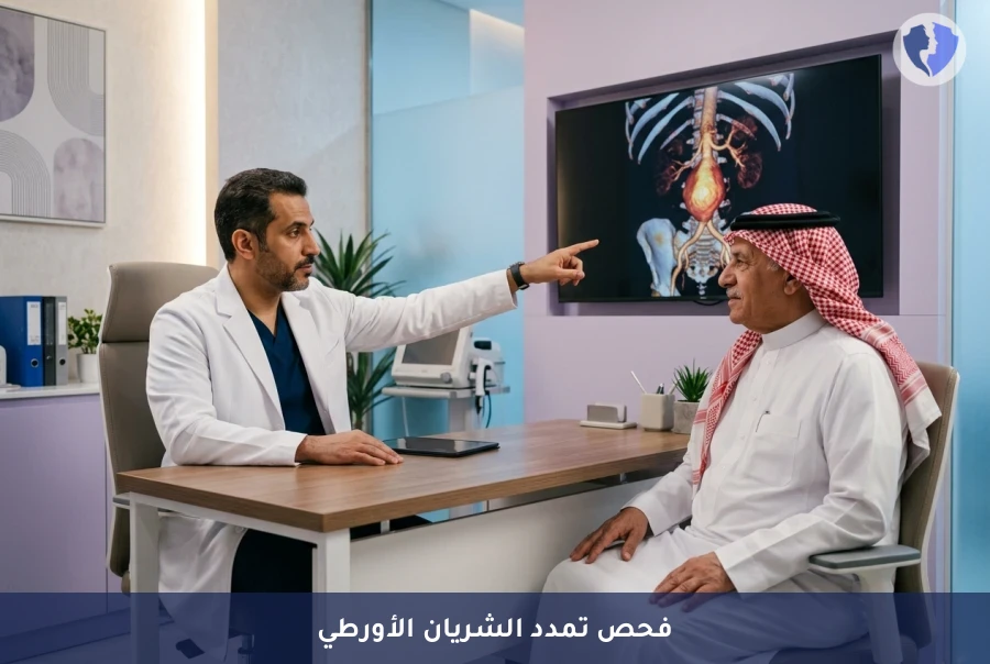 اطمئن على صحة شريانك الأورطي - سونار فحص تمدد الشريان الأورطي البطني (AAA)