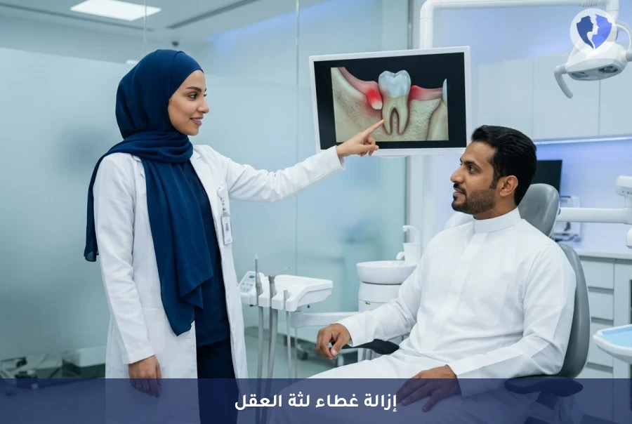 تخلص من آلام ضرس العقل - عملية استئصال الغطاء اللثوي (Operculectomy)