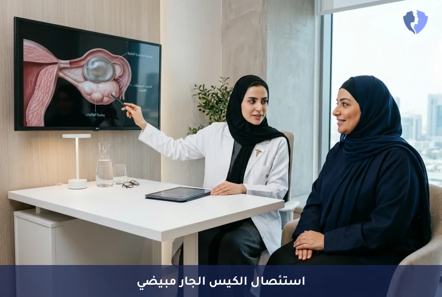تخلصي من أكياس المبيض بالمنظار - عملية استئصال الكيس الجار مبيضي بالمنظار