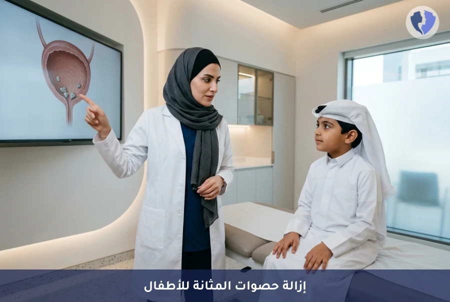 علاج حصوات المثانة للأطفال بأمان - عملية استخراج حصوات المثانة بالمنظار للأطفال (TCCL)