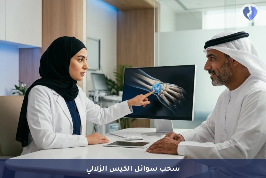 تخلص من ألم الكيس الزلالي - عملية سحب السوائل من الكيس الزلالي (الجانجليون)