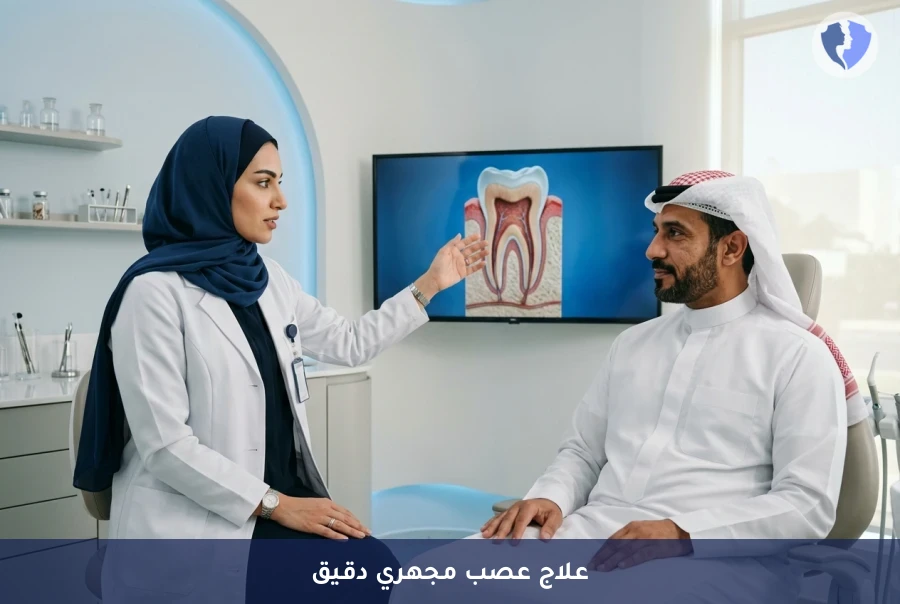 دقة متناهية لعلاج جذور أسنانك - عملية علاج العصب تحت المجهر الإلكتروني (Microscopic Endodontics)