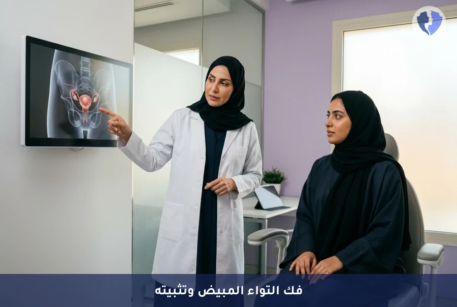 أنقذي مبيضك من الالتواء فوراً - عملية فك التواء المبيض وتثبيته جراحياً (Oopexy)