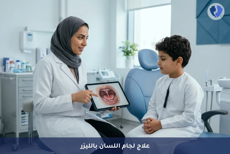 ابتسامة ونطق مثالي بالليزر - عملية قص اللجام بالليزر (Frenectomy)