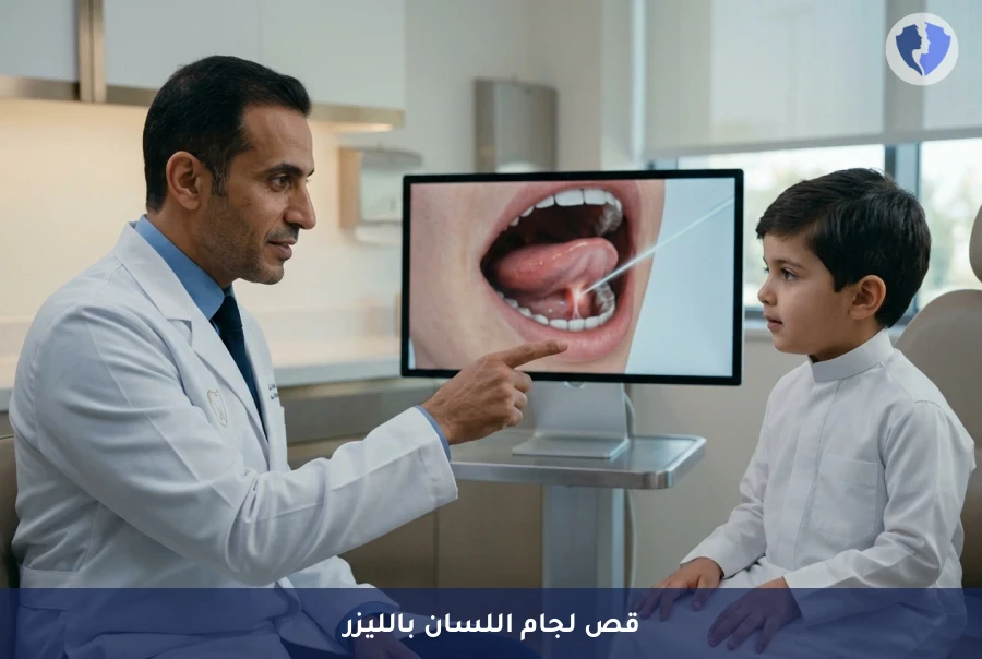 نطق سليم وابتسامة واثقة - عملية قص لجام اللسان أو الشفة بالليزر
