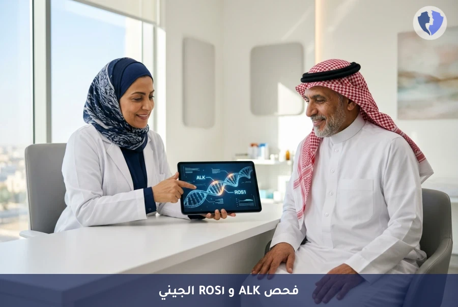 دقة التشخيص لعلاج السرطان الموجه - فحص إعادة ترتيب جينات ALK و ROS1 (IHC/FISH)