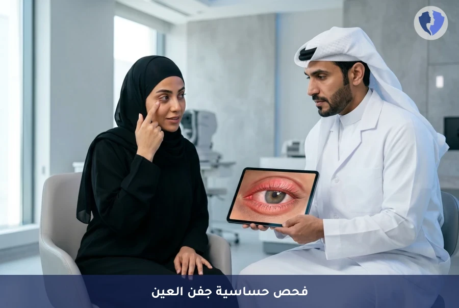 احمِ عينيك من ضرر المكياج - فحص التهاب الجفن الناتج عن مستحضرات التجميل