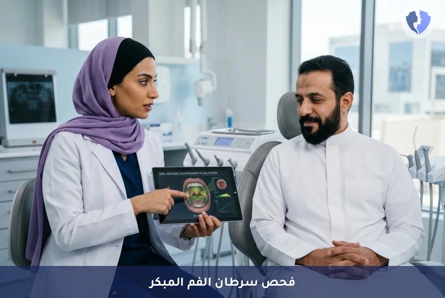 فحص الفم الوقائي المتقدم - فحص الفم المبكر بجهاز فيلسكوب (Velscope)