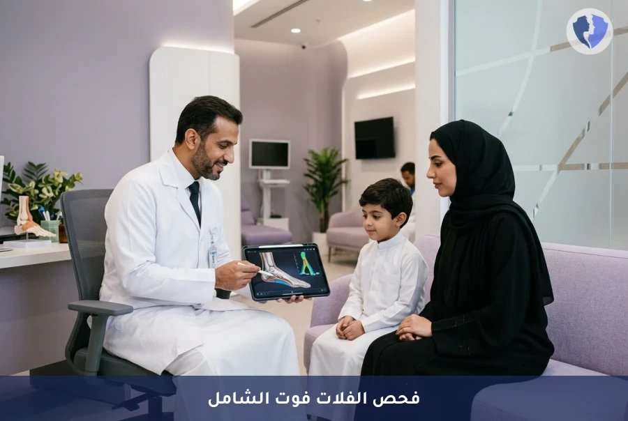 خطوات واثقة بلا ألم وقدم سليمة - فحص القدم المسطحة (الفلات فوت) للأطفال والكبار